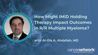 Al-Ola A. Abdallah, MD, explains a possible biological reason IMiD holding therapy benefited ide-cel but not cilta-cel recipients.