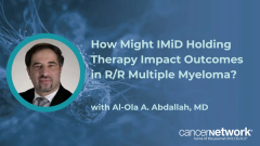 Al-Ola A. Abdallah, MD, explains a possible biological reason IMiD holding therapy benefited ide-cel but not cilta-cel recipients.