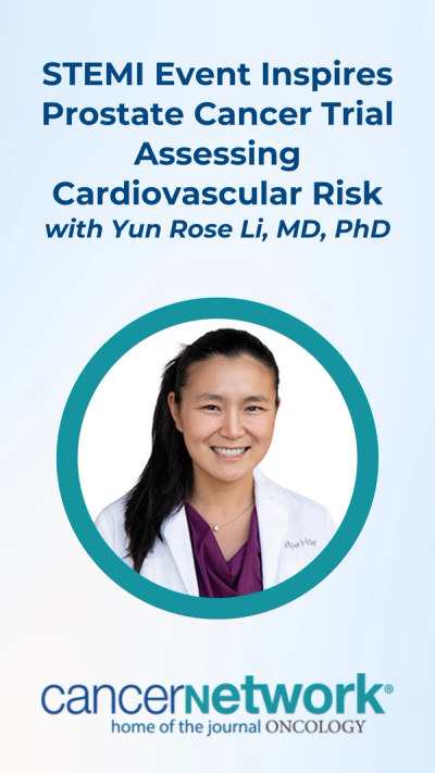 Yun Rose Li, MD, PhD, spoke about the inspiration behind her team’s assessment of cardiovascular risks with hormone therapy for prostate cancer in the phase 2 IMPACT-ADT trial. 