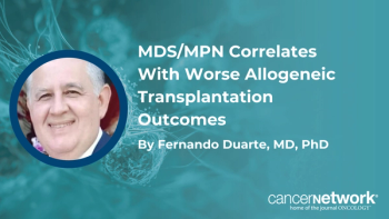 Retrospective data show that relapse-free survival outcomes were worse for patients with MDS/MPN compared with those who had other types of MDS.