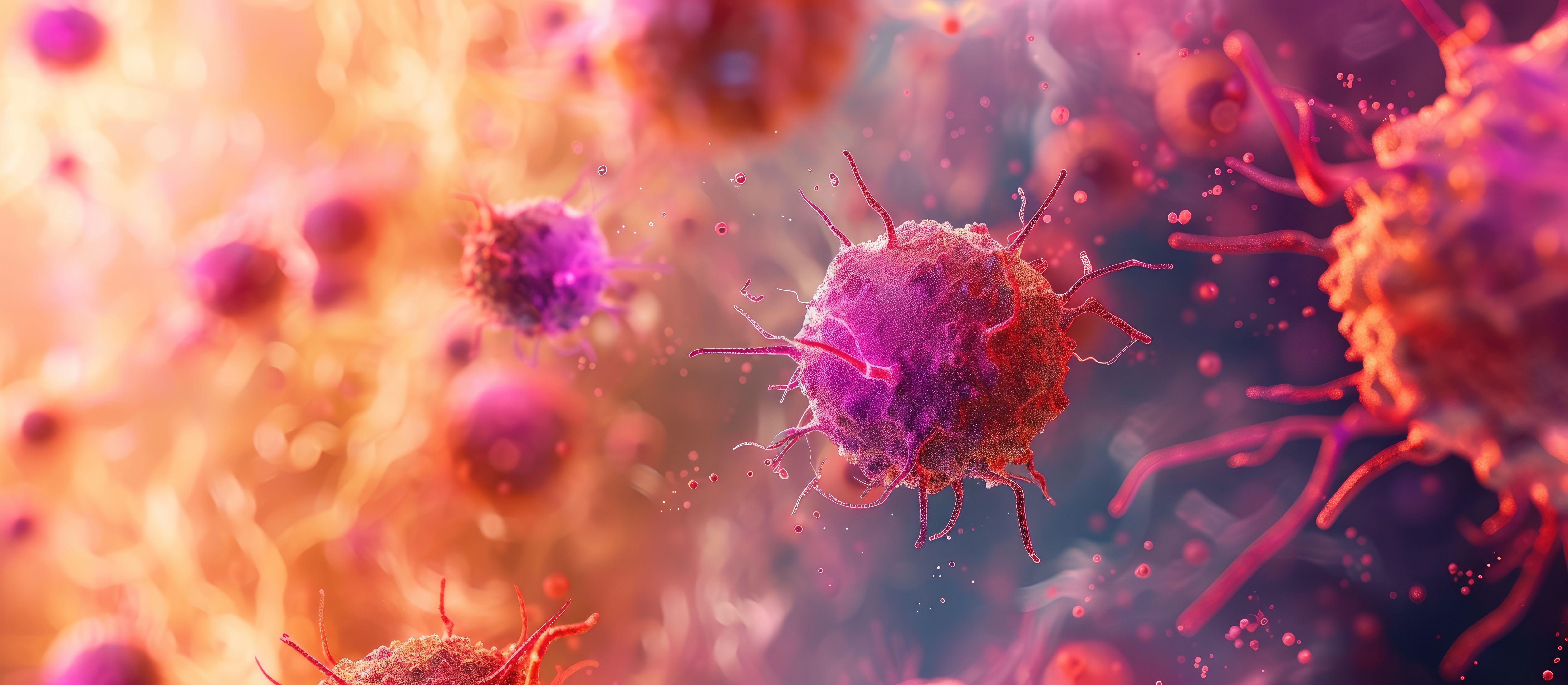 Rheumatoid arthritis RA in an autoimmune disease faultry activated b cells emitting antibodies which attack the joints causes inflammation front view 3d illustration. with copy space image | Image Credit © vxnaghiyev - stock.adobe.com