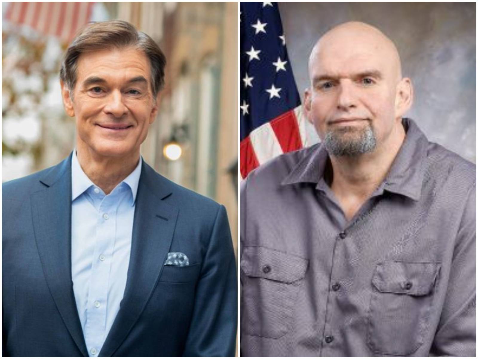 Mehmet Oz, left, and John Fetterman, are vying for a U.S. Senate seat in Pennsylvania in one of the country's most highly-watched contests.