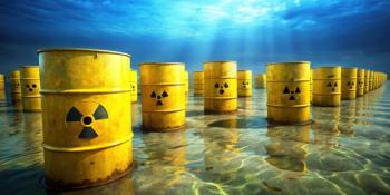 Yellow radiation hazard waste barrels at the bottom of the ocean , radiation, hazard, waste, barrels, yellow. Generated by AI. | Image Credit: © lapeepon - stock.adobe.com