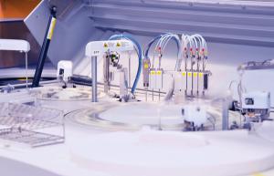 Chromatograph with glass sample bottles | Image Credit: © JJIMAGE - stock.adobe.com