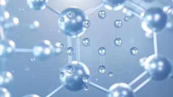 phthalic acid molecular structure 3d, flat model, aromatic dicarboxylic acid, structural chemical formula view from a microscope. © Сергей Шиманович - stock.adobe.com