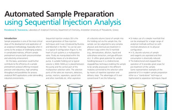 Automated Sample Preparation Using Sequential Injection Analysis