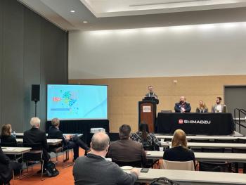 Kevin McLaughlin speaks during the Shimadzu press conference at Pittcon 2025. | Image credit: Caro