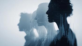 Silhouettes of diverse women with digital data overlay, representing artificial intelligence, technology, and innovation in business, with futuristic and empowering atmosphere | Image Credit: © Santi - stock.adobe.com.