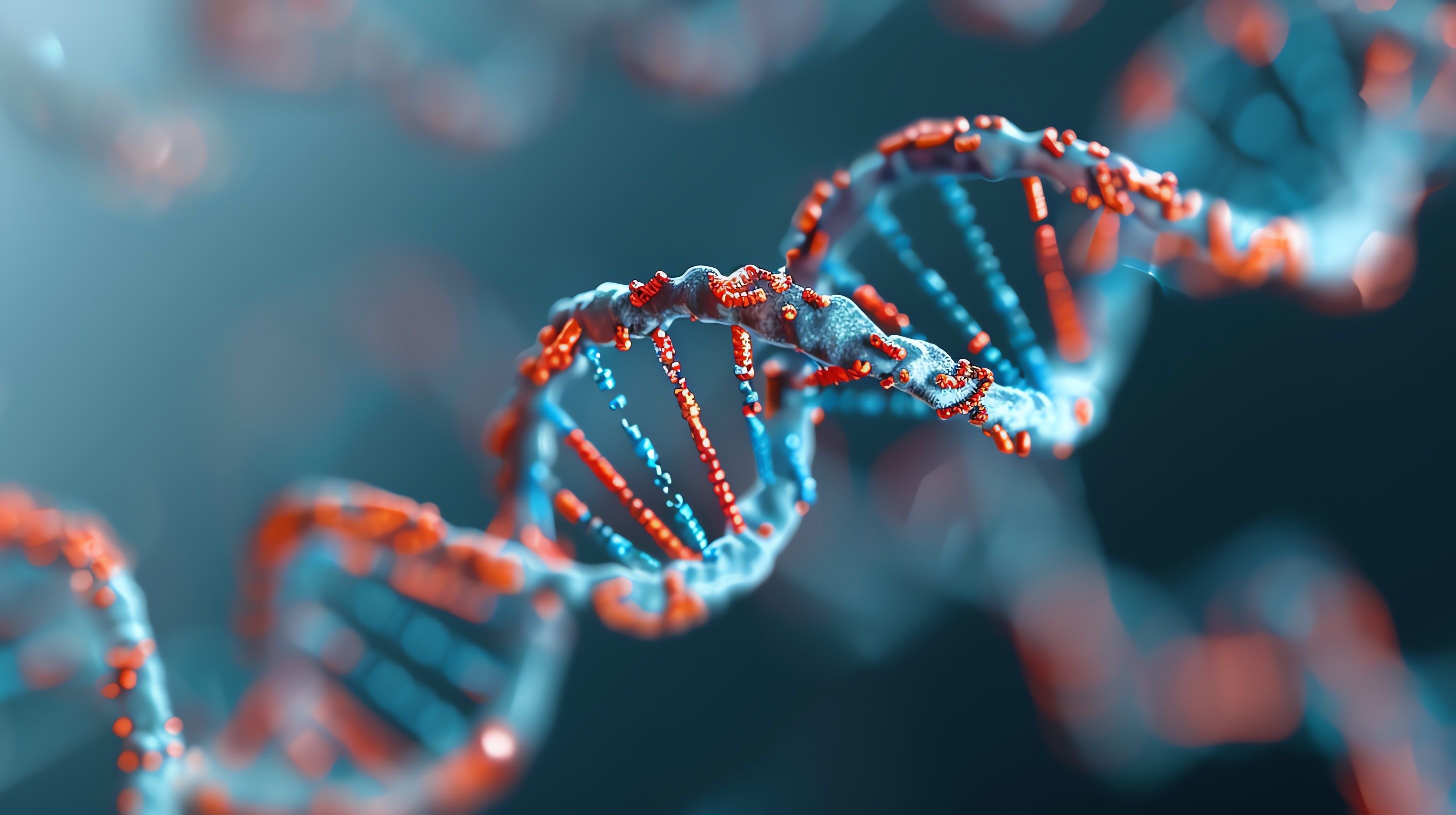 Chromosome telomeres displaying code patterns, genetic visualization. Generated by AI. | Image Credit: © Jiraprot - stock.adobe.com.