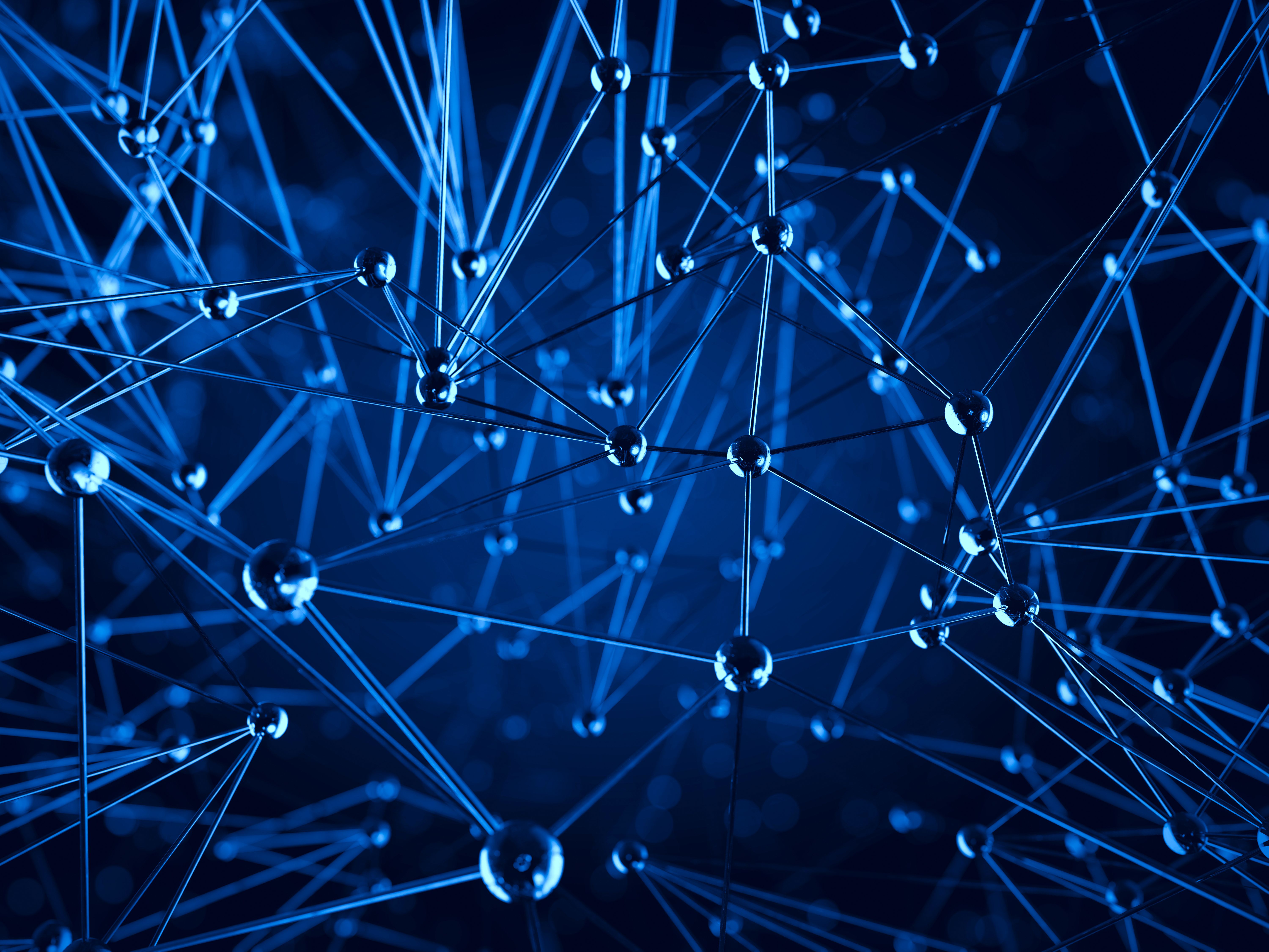 Molecular structure 3d blue background | Image Credit: © Sashkin - stock.adobe.com