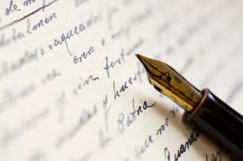 Close-Up of a Fountain Pen on Handwritten Document | Image Credit: © villorejo - stock.adobe.com