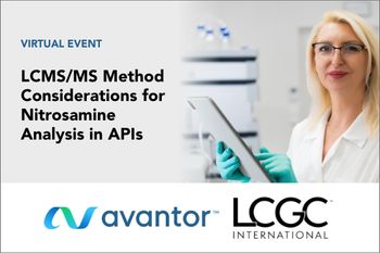 LCMS/MS Method Considerations for Nitrosamine Analysis in APIs
