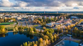 Lahti, Finland. Autumn colors from air. 2020 | Image Credit: © PiliPaliProducktion