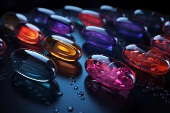 Biopharmaceuticals, capsules, close-up, black background. Generative AI | Image Credit: © dhansu - stock.adobe.com