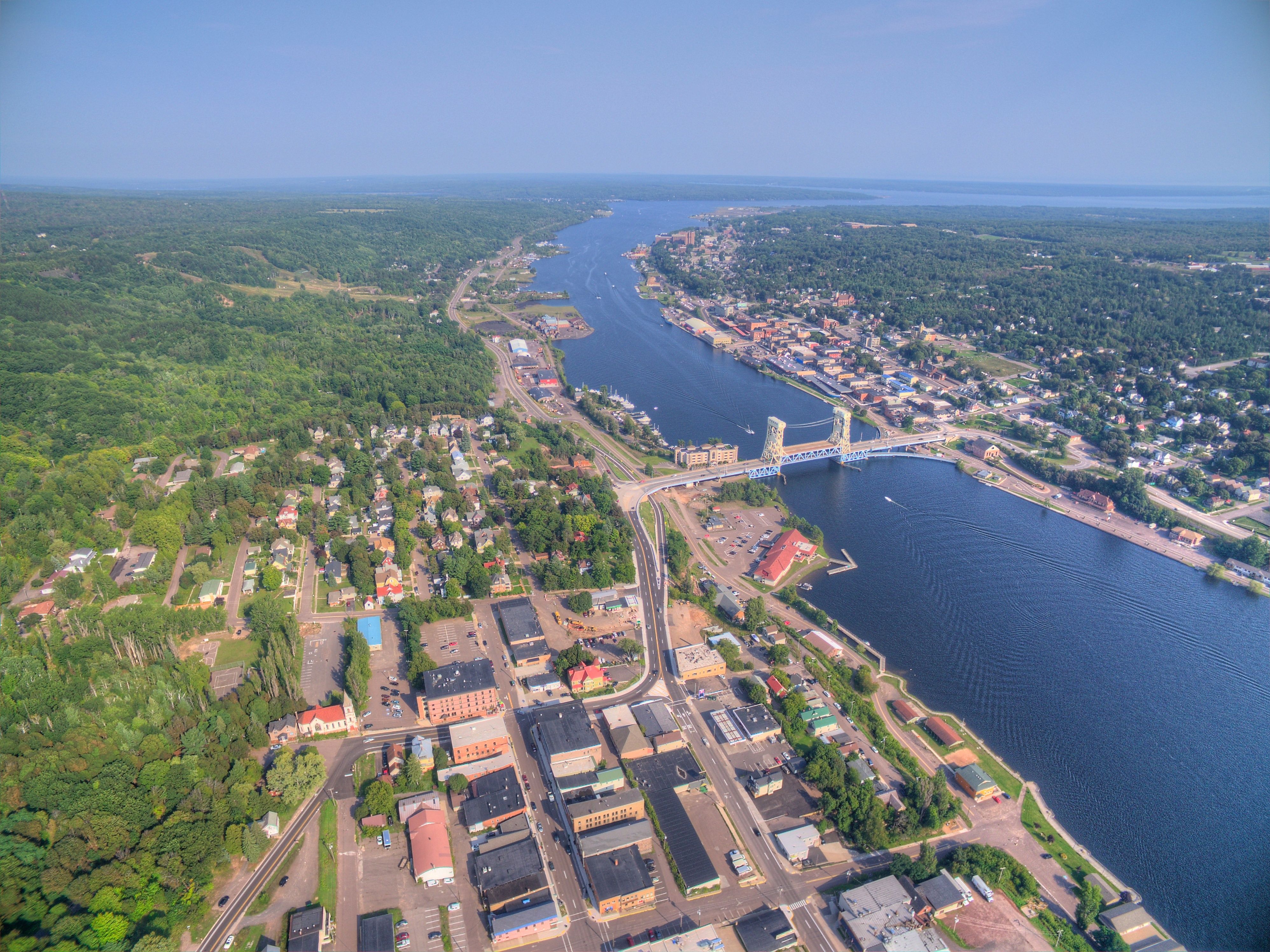 Houghton and It's Lift Bridge and located in the Upper Peninsula of Michigan | Image Credit: © Jacob - stock.adobe.com