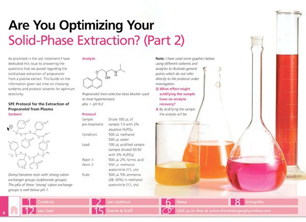 Are You Optimizing Your Solid-Phase Extraction? (Part 2)