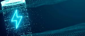 electrical lightning bolt representing an ion