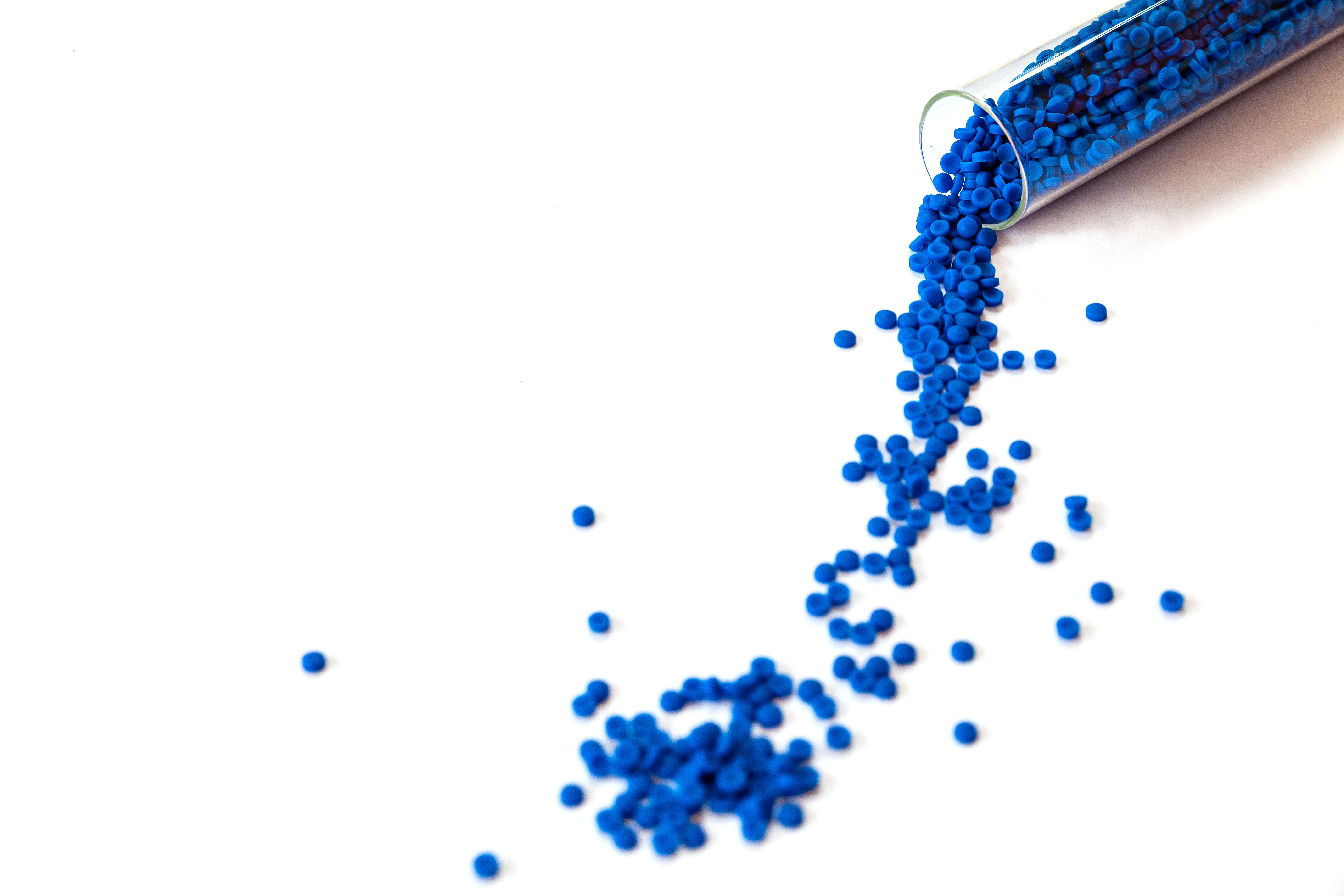 Close-up of plastic polymer granules, polymer plastic, polymer pallet, Plastic ball. | Image Credit: © Meaw_stocker - stock.adobe.com