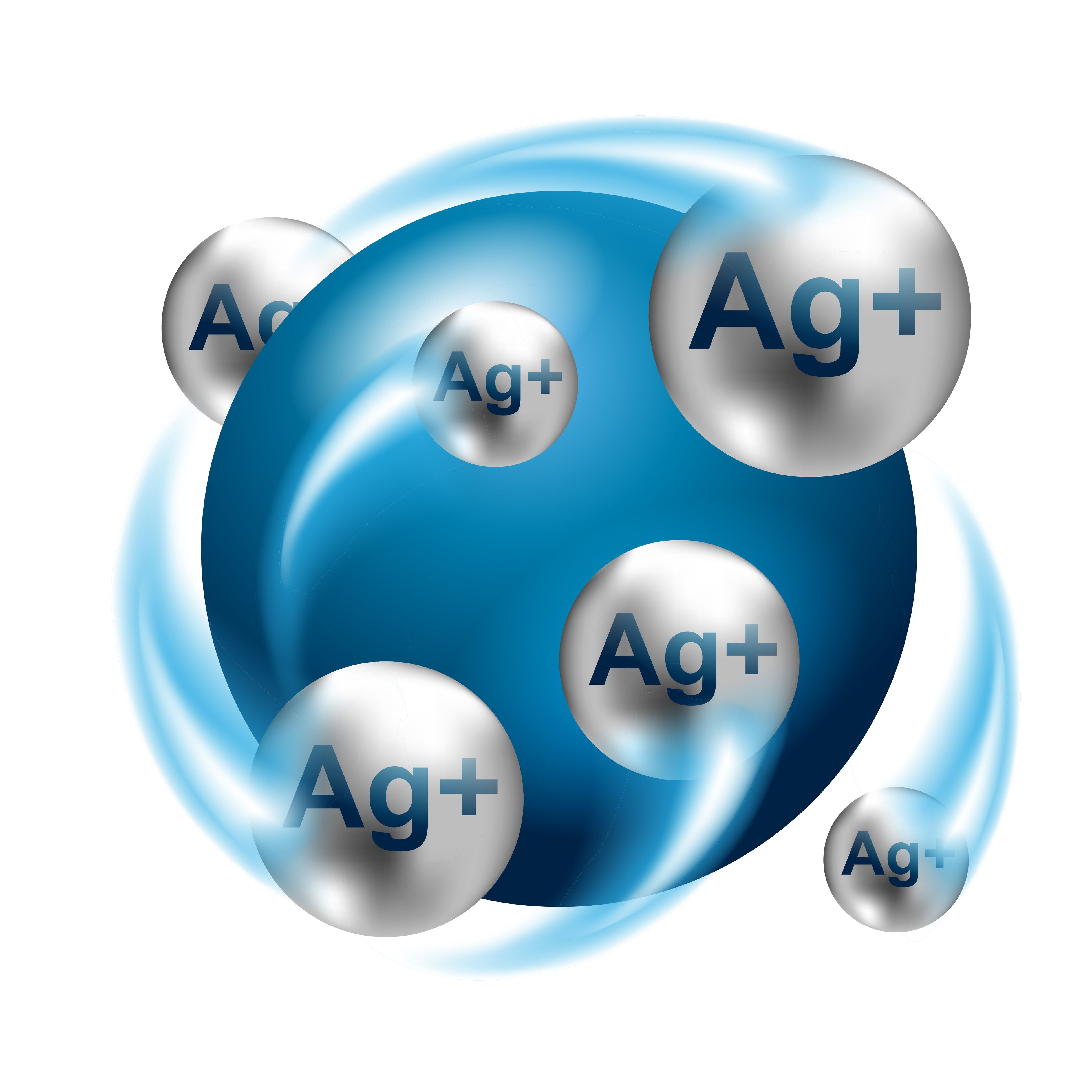 Silver ions action 3D emblem - antibacterial | Image Credit: © Dmitry Kovalchuk - stock.adobe.com