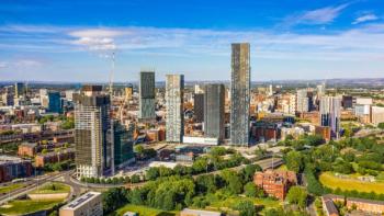 Aerial shot of Manchester UK on a beautiful summer day during pandemic lock-down | Image Credit: © zaeball - stock.adobe.com