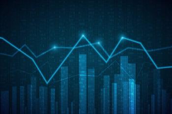 Abstract infographics visualization. Big data code representation. Futuristic network or business analytics. Graphic concept for your design