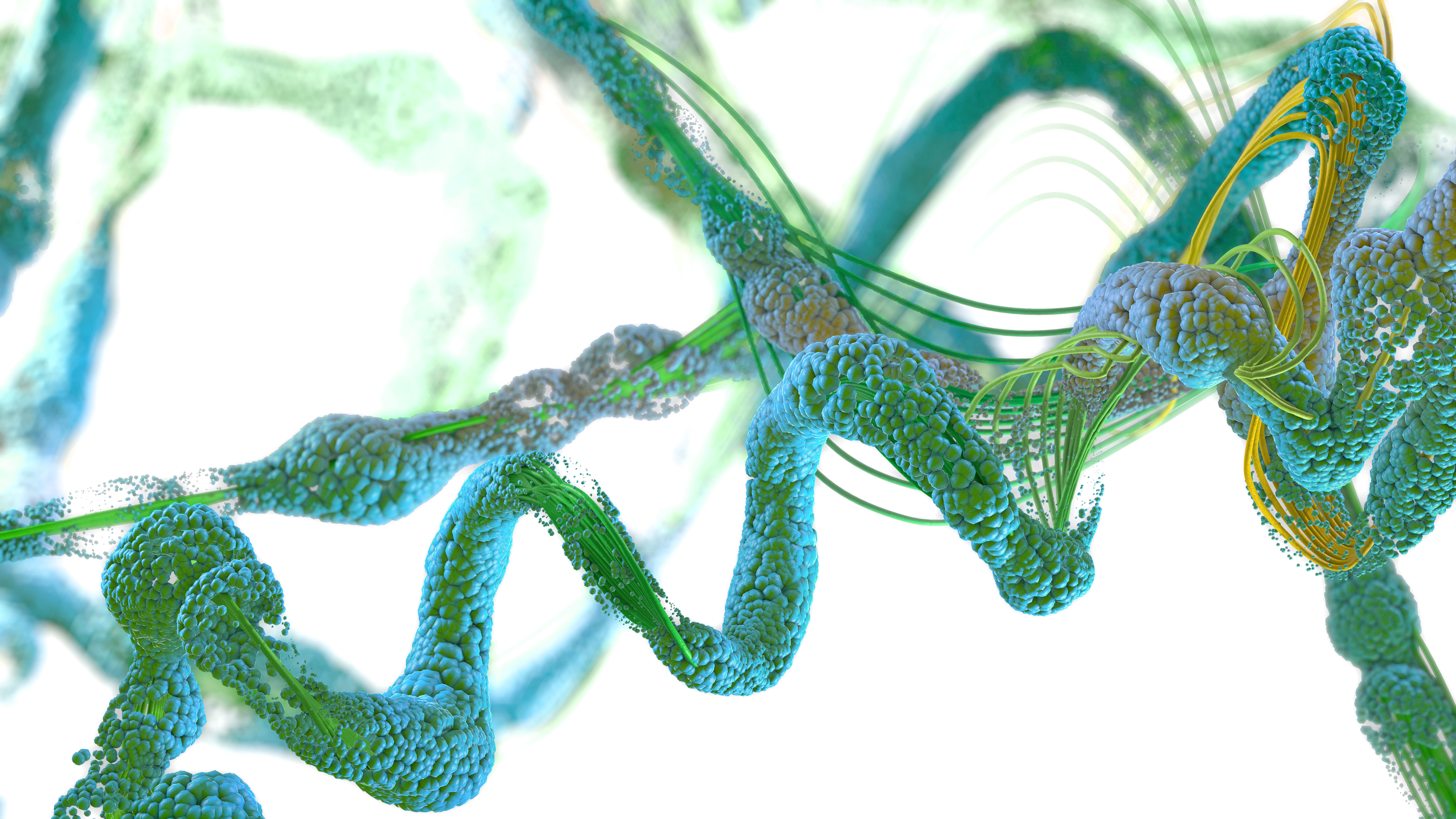 Chain of amino acid or biomolecules called protein - 3d illustration | Image Credit: © Christoph Burgstedt - stock.adobe.com