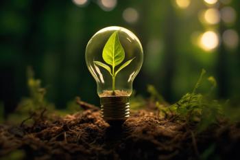 A close-up of a light bulb plant, with its delicate glass bulb and vibrant green leaves. The image is a symbol of growth, new beginnings, and the power of nature to overcome all obstacles. Generated by AI | Image Credit: © wiwid - stock.adobe.com