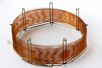 capillary column for gas chromatographic analysis. equipment for analytical chemistry in the laboratory.