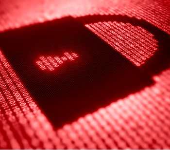 Lock with data behind it