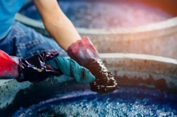 Process of dye fabrics indigo in Thailand | Image Credit: © Pornthiwa - stock.adobe.com