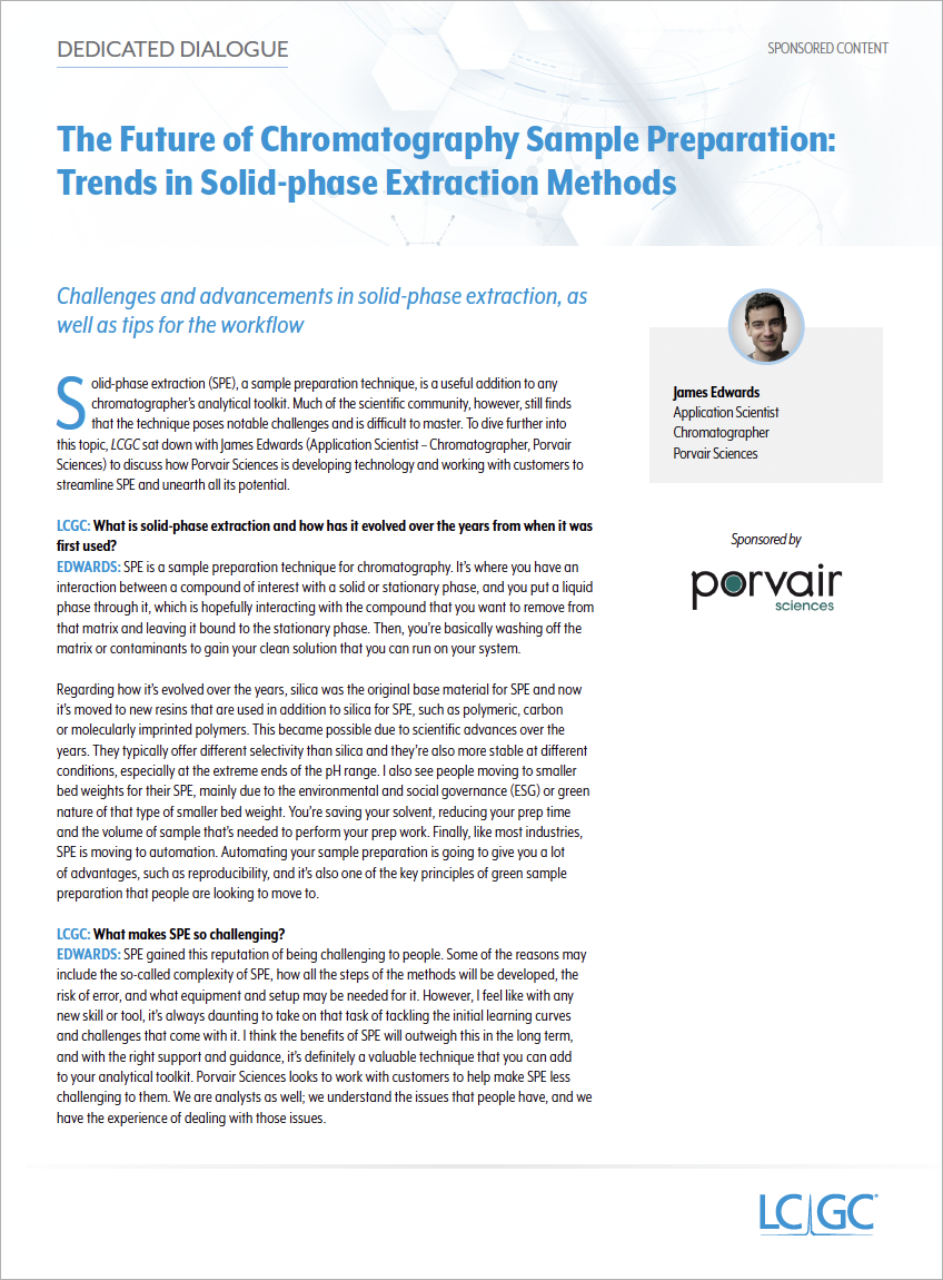 The Future of Chromatography Sample Preparation: Trends in Solid phase ...