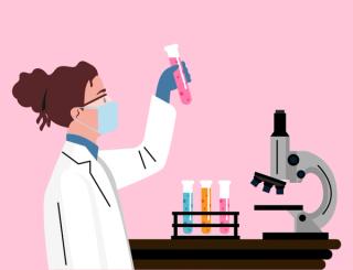 doctor scientist female test tube laboratory advancing healthcare innovation research experimentation vector illustration design  | Image Credit: © SachiDesigns - stock.adobe.com.