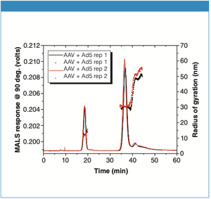 Postnova - Separation and Sizing of a Virus Mixture Using Asymmetrical Flow Field‐Flow Fractionation Coupled to Multi‐Angle Light Scattering