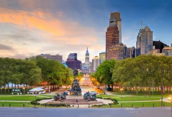 Beautiful philadelphia downtown skyline at sunset | Image Credit: © f11photo - stock.adobe.com
