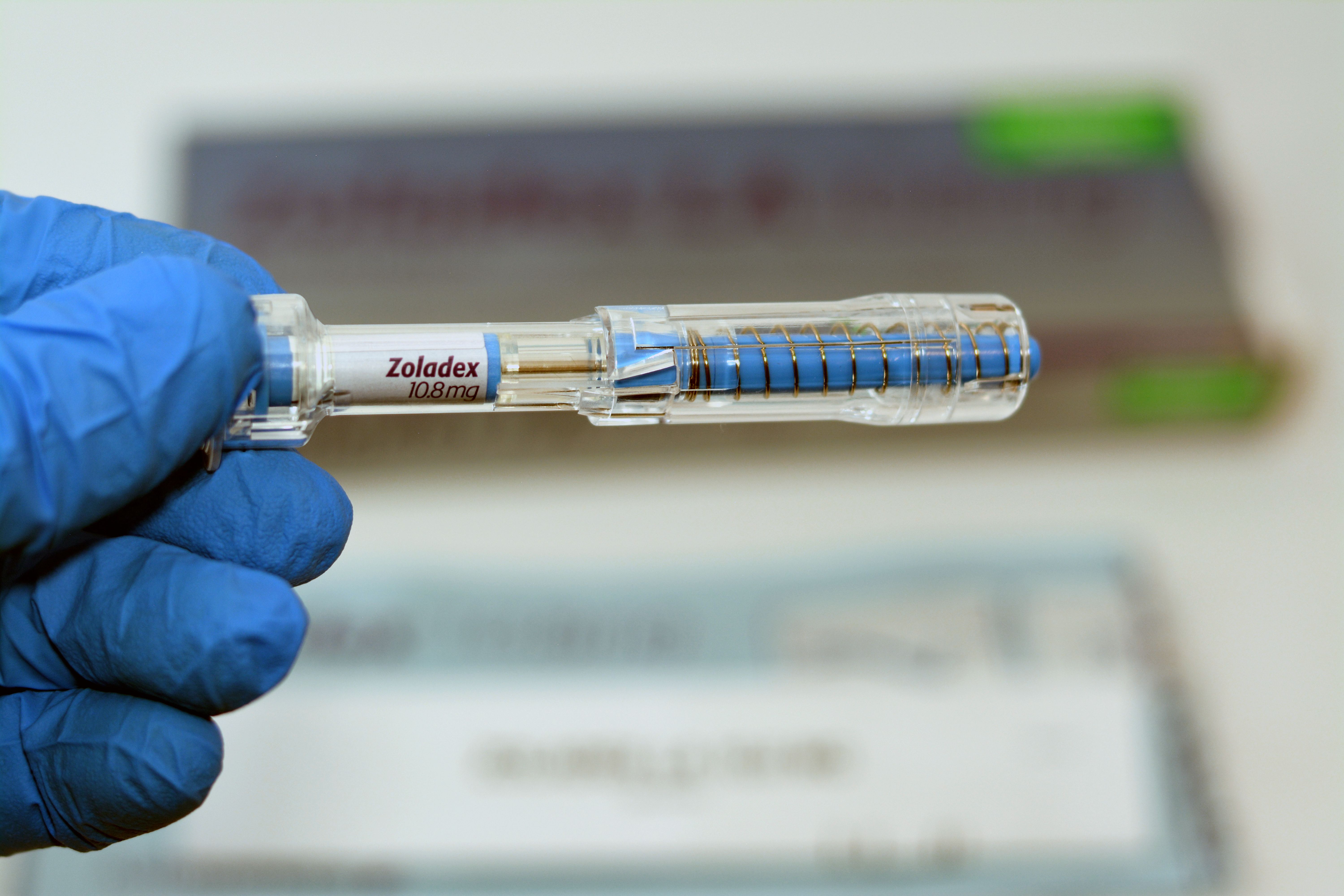 Cairo, Egypt, December 14 2022: Zoladex LA 10.8mg goserelin acetate implant anti neoplastic indicated in endometriosis, endometrial thinning, breast cancer and prostate cancer by AstraZeneca UK | Image Credit: © Tamer - stock.adobe.com
