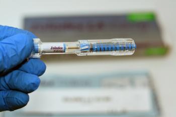 Cairo, Egypt, December 14 2022: Zoladex LA 10.8mg goserelin acetate implant anti neoplastic indicated in endometriosis, endometrial thinning, breast cancer and prostate cancer by AstraZeneca UK | Image Credit: © Tamer - stock.adobe.com