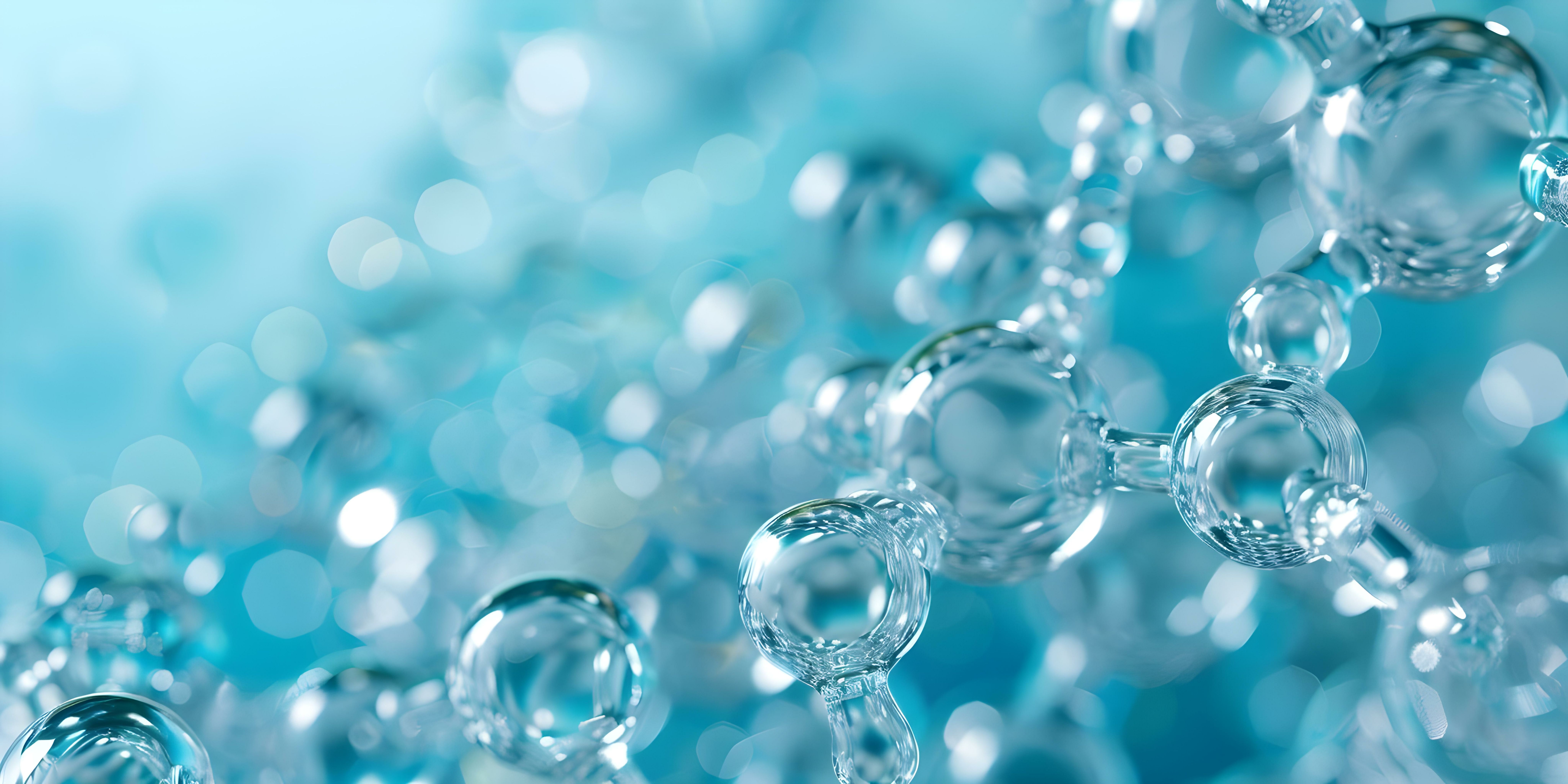 Molecules against a blue background. | Image Credit: © Anastasiia - stock.adobe.com