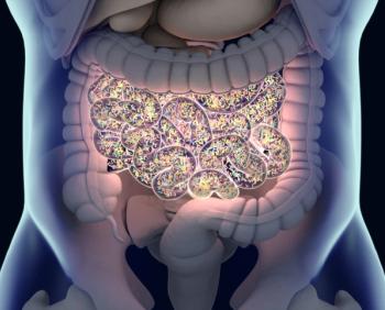 Gut bacteria , gut flora, microbiome. Bacteria inside the small intestine, concept, representation. 3D illustration. | Image Credit: © Anatomy Insider - stock.adobe.com