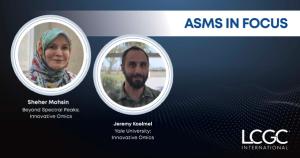  Sheher Mohsin, Founder and CEO of Beyond Spectral Peaks and mass spectrometry consultant at Innovative Omics, and Jeremy Koemel, research faculty at Yale University and CEO of Innovative Omics, ASMS 2026
