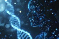 Man DNA genetic of human on virtual interface, communication with ai concept. | Image Credit: © neirfy - stock.adobe.com.