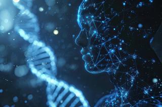 Man DNA genetic of human on virtual interface, communication with ai concept. | Image Credit: © neirfy - stock.adobe.com.