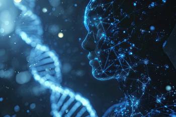 Man DNA genetic of human on virtual interface, communication with ai concept. | Image Credit: © neirfy - stock.adobe.com.