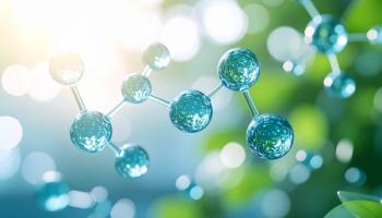 pfas molecule close up shimmering aqua bubbles on blurred background | Image Credit: © Nashihal - stock.adobe.com.