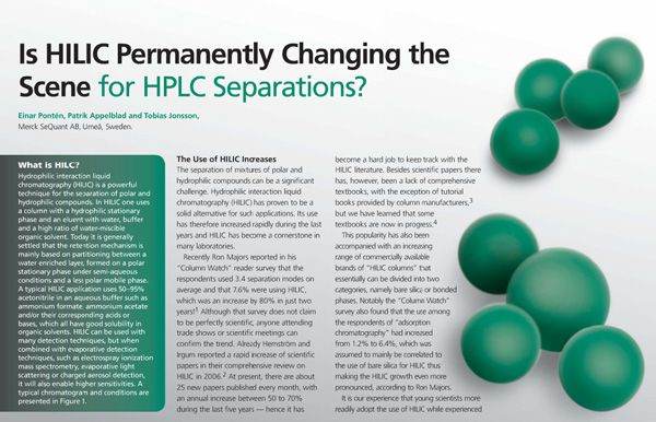 Is HILIC Permanently Changing the Scene for HPLC Separations?