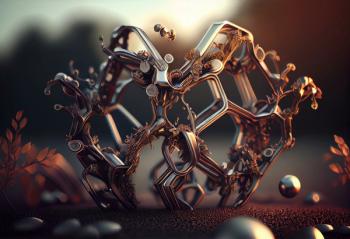 Metal organic framework 199, illustration. Generative AI | Image Credit: © Elin - stock.adobe.com