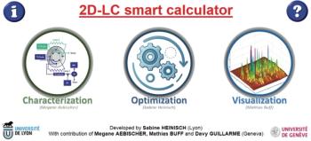 Figure 1: Overview of the home page of the Excel 2D-LC smart calculator tool.