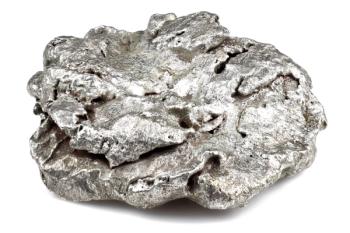 native silver nugget from Liberia isolated on white background | Image Credit: © Björn Wylezich - stock.adobe.com
