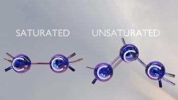 saturated and unsaturated fatty acids, triglyceride, triacylglycerol, triacylglyceride lipid, glycerol and 3 fatty acids, body fat in humans, structure formula, ball-and-stick model, 3d render | Image Credit: © MohammedElAmine - stock.adobe.com