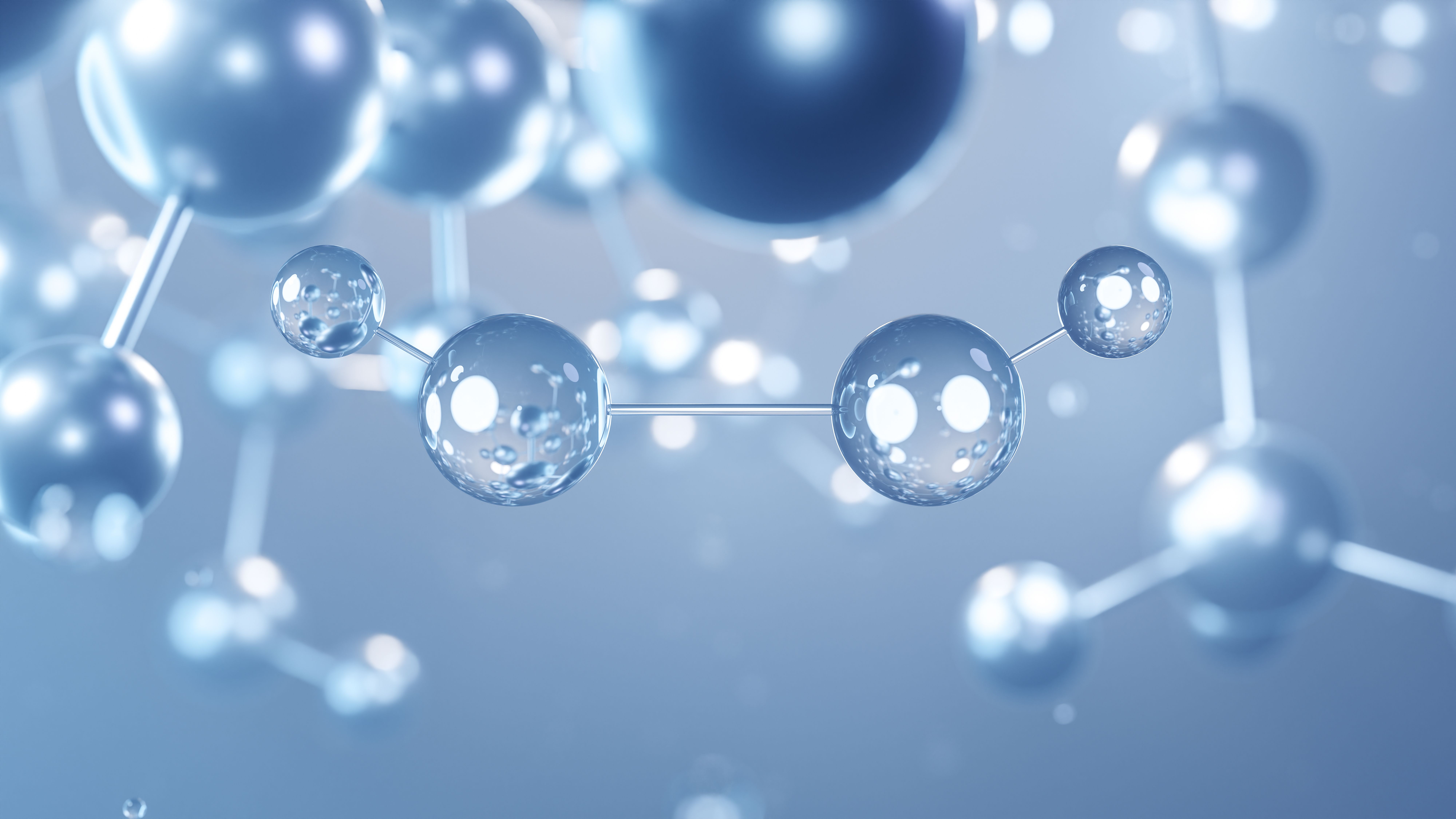 hydrogen peroxide molecular structure 3d, flat model, antiseptic, structural chemical formula view from a microscope | Image Credit: © Сергей Шиманович - stock.adobe.com