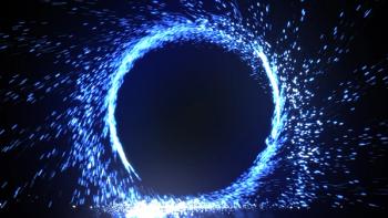 black background with blue light